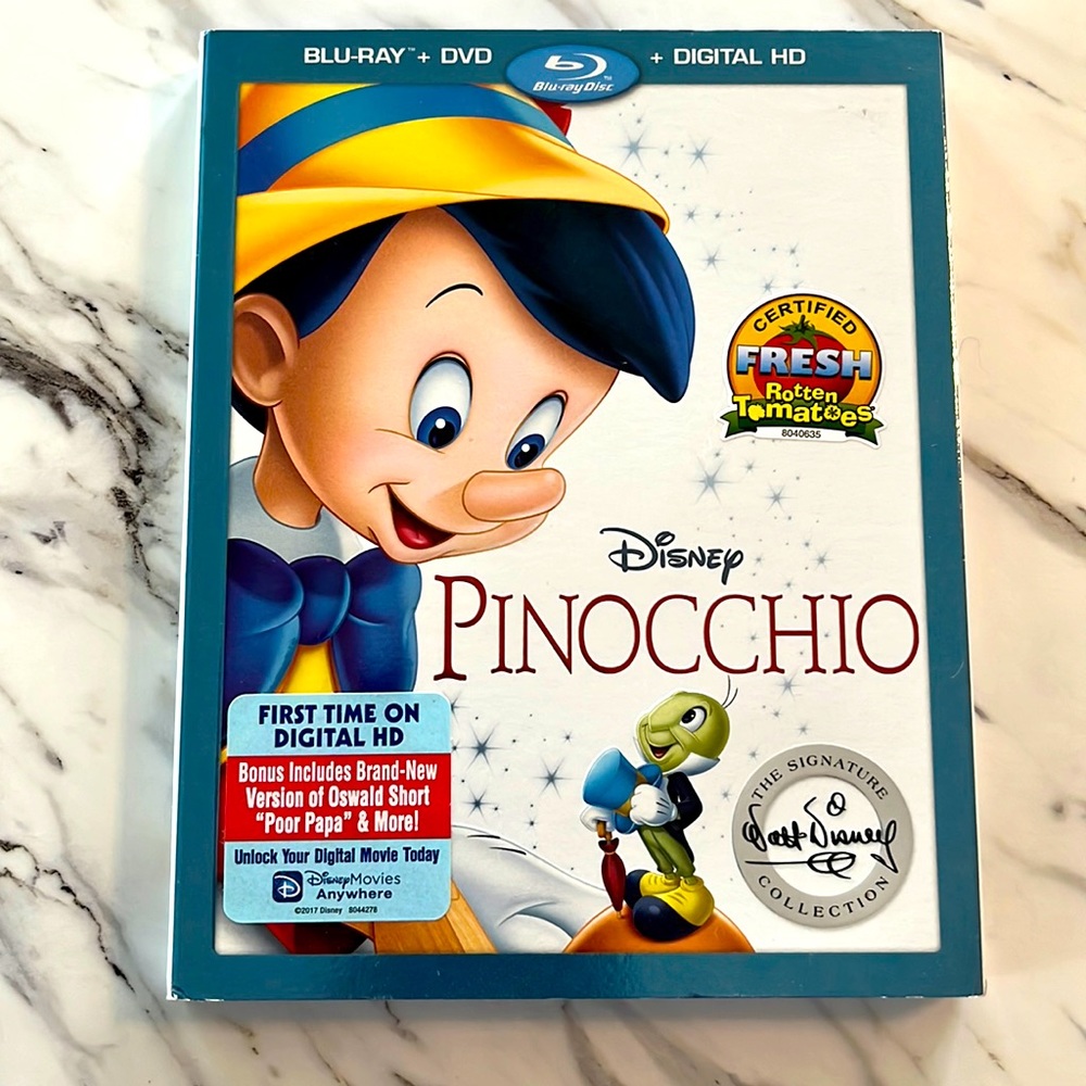 Pinocchio Blue-Ray DVD Digital
